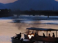 宇治川の鵜飼。