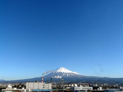 2008.03.06 今日の富士山　三嶋大社の河津桜が五分咲きになりました