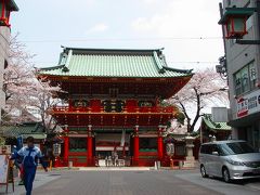 江戸を歩く　桜の神田明神ー?