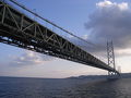 舞子浜　明石海峡大橋（世界一のつり橋）