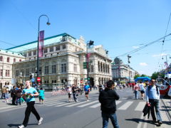 ブダペスト＆ウィーン　2008春　ウィーン・シティ・マラソンで賑わうリンク周辺