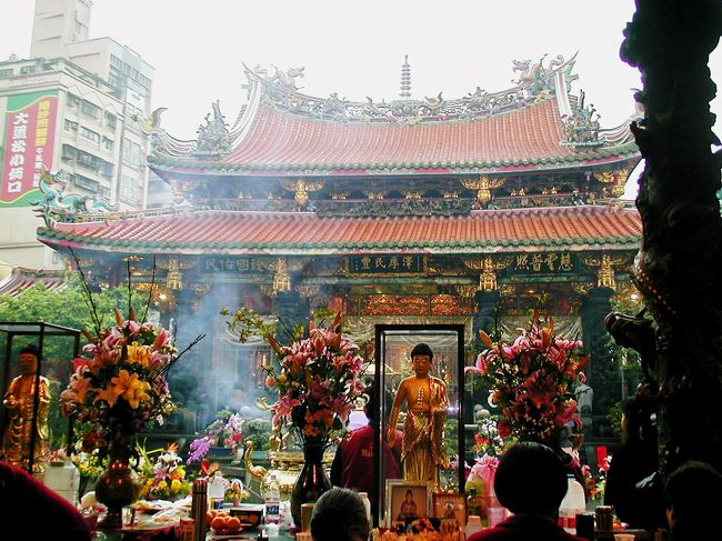 2004春、台湾旅行記3(3)：3月26日(2)台北・龍山寺