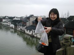 2005早春、中国旅行記6(10)：2月10日(2)上海・朱家角、放生橋