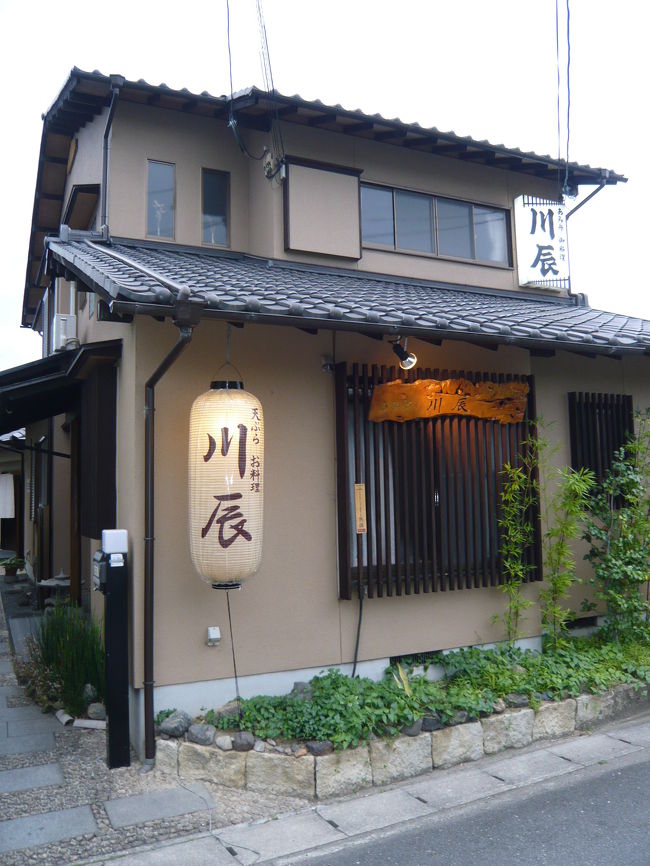善峯寺でアジサイを堪能した後、&quot;たらよろさん&quot;が天ぷら大好きということを知っていたので、桂川沿い・久世橋付近にある、グルメサイトなどでの評判も良かった『川辰』というお店に事前に予約を入れておきました。<br /><br />私たちも初めてのお店なので、どんな料理を出してくれるのかとても楽しみ...。