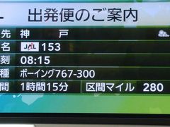 今日は羽田から久しぶりの神戸へ