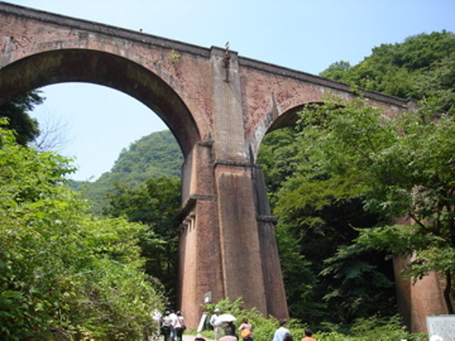 ７月２０日、碓氷湖駐車場に車を止め、めがね橋とその少し奥まで。<br />距離は短めでしたが、空気は心地よく、川に足を入れると痛い程の冷たさでした。<br /><br />ただ、過去にニュースでも取りあげられた「めがね橋への落書き」は以前より増え、<br />とても残念でした。<br /><br />以前との違いは、めがね橋の上でいろいろな説明をしてくれる方（市役所職員）が<br />いること。<br /><br />地元の私でさえ、いるとまた詳しい話も聞けていいなと感じました。<br /><br />地域選択が北軽井沢になっていますが、松井田町から東軽井沢に抜ける途中の場所<br />にめがね橋があります。<br /><br />クマ注意ですね。