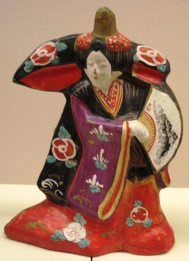 2008盛夏、松本市立博物館(3/3)：寄贈品展示、神功皇后像、武内宿禰像、熊谷直実像