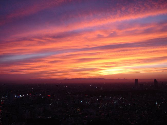 東京一望しに六本木森タワーへ。<br /><br />軽い気持ちで訪れたのに行って見たらその光景にぶったまげ！！ただただ眺めてました。時計のハリがこんなにもすすんでいたとは・・・癒されまくったけど、おかげでもう一つの楽しみであったスカイデッキからの展望ができなかったことが残念でなりません。東京ってやっぱりすごいね〜と感心した１日でした。