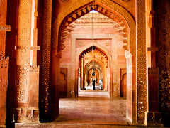 インド旅行 -2007 （Fatehpur Sikri、満月のタージマハル）