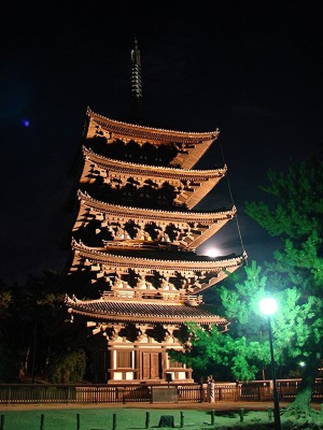 ふと思い立って奈良に行きました。ただ今「ライトアッププロムナード・なら2008」開催中。ライトアップされた寺や公園はホントすばらしい〜〜〜☆