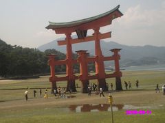 厳島神社は引き潮だった!!