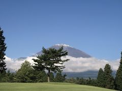 富士山に雪　富士平原ゴルフクラブ　?