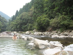 奈良「上湯温泉」露天風呂。。