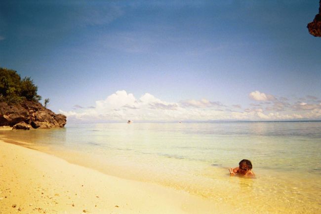 ２０００年１１月１９日ー２３日フィリピン「セブ島」への旅。近畿かどこかのパック旅行で行きました。。。といっても団体行動ではなく、個人行動のツアーです。どういうわけか、空港に現地のツアーガイドが迎えに来ていて、「Alegre Beach Rezort」までガイドが同行し、「ホテルを出るときは自分を呼んでください」とのことでした。といっても特に面白そうな所もなさそうなので、ほとんどリゾート内とその前の海で過ごしていました。ツアーガイドを呼ばないのもなにか心苦しく、帰国の前日はツアーガイドを呼んで、観光地を廻りました。そのままホテルまでツアーガイドが送ってくるという、なんとも不自由な旅でした。レンタカーなどは考えられない所で、リゾートが比較的レベルが高く環境も良く、過ごしやすかったのが、せめてもの救いでした。<br /><br />★まだデジカメを持っていませんでしたので、写真もごくわずかしか残っていません！<br />