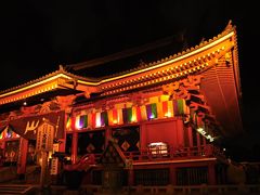 美しき東京　浅草　浅草寺のライトアップ