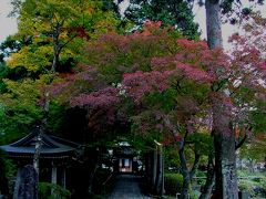 １１月６日現在の　仙石原長安寺の紅葉