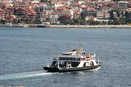 2008秋、トルコ旅行記2(39/47)：10月20日(4)：イスタンブール、トプカプ宮殿、城壁、ボスポラス海峡