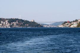 2008秋、トルコ旅行記2(43/47)：10月20日(8)：イスタンブール、ボスポラス海峡、ベイレルベイ宮殿、第1大橋