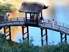 永保寺の紅葉と着物姿