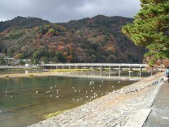 京都：嵐山・渡月橋（初冬の景色)