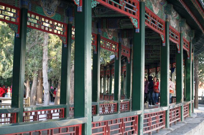 2008秋、中国旅行記15(30/37)：11月18日(8)：北京郊外、頤和園、長廊、楽壽堂、昆明湖