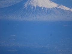 １２月１５日の富士山を空撮(福岡ー東京便)?遠州灘、駿河湾より眺めた富士山