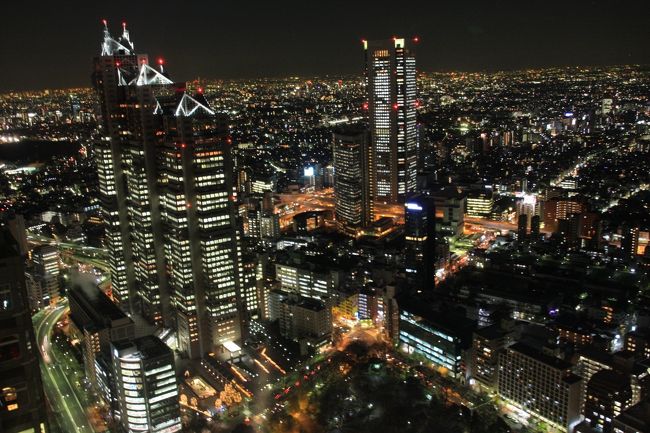 都庁４５階からの新宿の夜景