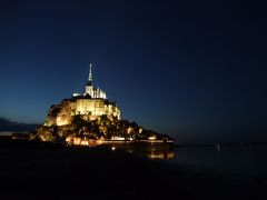 レンタカーで巡る春のフランス・・5日目後編　モンサンミッシェル　夕方～夜景