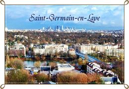 パリとセーヌを一望 サン・ジェルマン・アン・レー・・　Saint-Germain-en-Laye, France