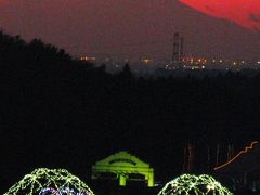 壮麗な落日*優美な影富士の眺望　☆房総丘陵・東京ドイツ村の夕暮れ