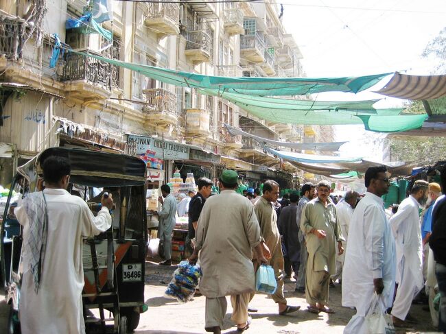 Pakistan　カラチの旧市街カラダール Karadar　ジョディア・バザール?