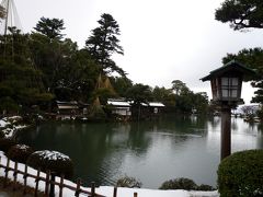 雪の金沢　雪の兼六園　