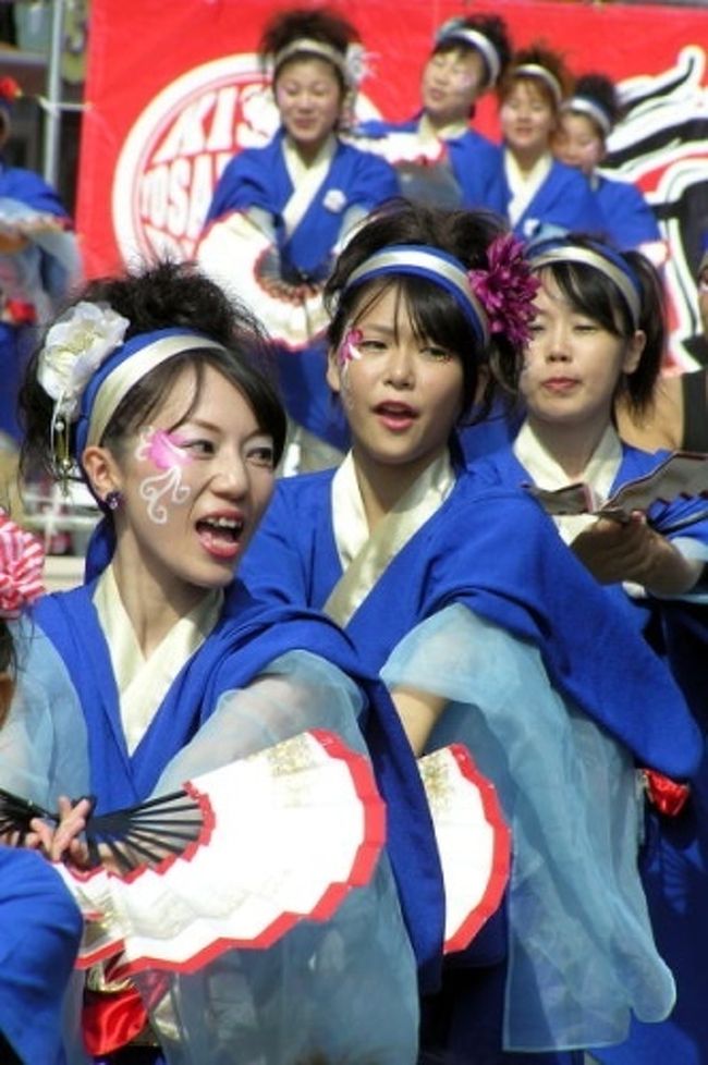本日の弁慶まつりでは『紀州弁慶よさこい踊り』のコンテストなどがありました。 <br />私は11時前くらいから会場に行ってコンテストを1時前くらいまで観賞したり写真撮ったり! <br />次はアオイ通り会場でお目当てのチームの写真を撮り終えるとあとは闘鶏神社で3時半まで、それからアオイ通りから続く大通りに戻り弁慶下駄踊りによさこい踊りをみて5時過ぎ! <br />踊り子さんたちは、凄く活き活きとしていてパワーを感じました。<br />こういうの見ていてる、何か涙がでてきて嬉しくなってきます。<br />仕事がら夜までいられず、審査結果にフィナーレの総踊りに花火は見ることが出来ませんでした! <br />でもパワーをもらえる感動的なイベントでした。<br />