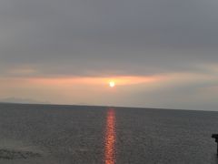 滋賀：琵琶湖に沈む夕日が見たくて：彦根