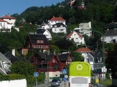 スカンジナビア旅情?:22ベルゲン空港からフロイエン山登山電車乗り場までの景観。