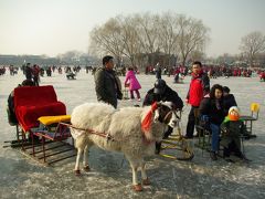 北京の天然スケートリンク！前海の旧正月風景
