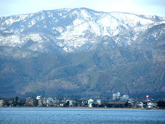 その時の比良山を眺めて