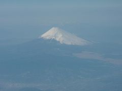 飛行機から富士山！