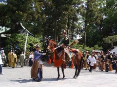 鎌倉で流鏑馬を・・・