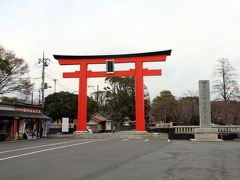 まだ早かった桜…富士山本宮浅間神社