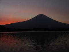 夜明け・田貫湖にて