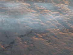 初めてのヨーロッパ?フランクフルトへ向かう飛行機の中から「雲」特集