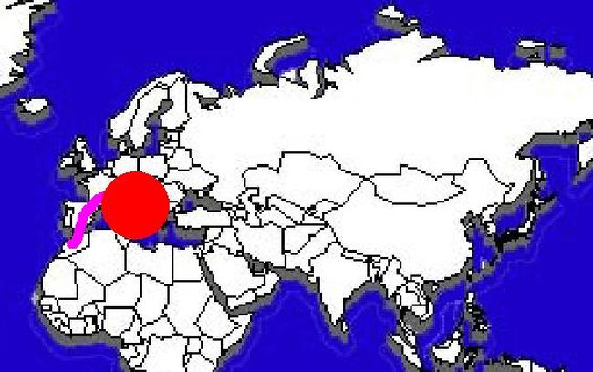 イタリアの地図 自転車