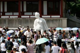 2009夏、中国旅行記16(9/39：シルクロード)：6月22日(2)：西安、華清池、楊貴妃像、夕佳楼、毛沢東詩碑