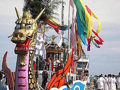 塩竈みなと祭　Ｎｏ２神輿海上渡御 御座船　松島へ
