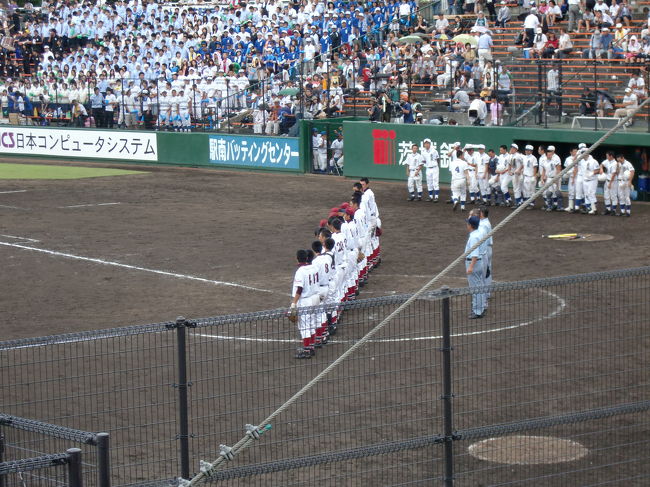 母校水戸桜ノ牧高校が高校野球準決勝進出を果たし、車で往復300?朝3：00に起き応援に行って来た。