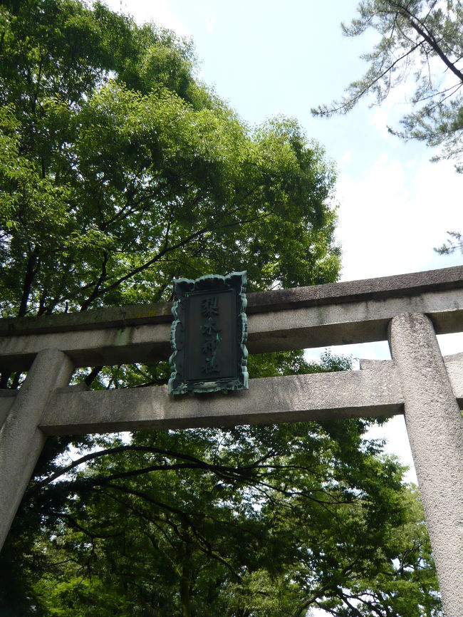 京都迎賓館一般参観を終えたあと、予約していたランチ場所に徒歩で向かうことにしました。<br />京都御苑・清和院御門を出るとすぐのところに鳥居があり、その奥に萩の花で有名な梨木神社があります。<br /><br />梨木神社の由緒についてはこちら→http://www.nashinoki.jp/yuisyo