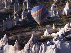 トルコ周遊の旅（４）連日の二日酔いのまま、早朝の気球ツアーに参加して、1時間40分のカッパドキアのフライトを楽しむ。