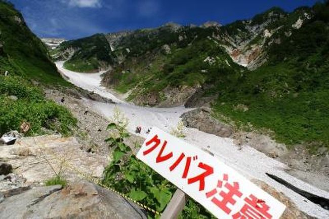 今年も白馬村の友人宅でお盆休みを過ごしました。<br />去年遠くから見た大雪渓、<br />今年はどうしても行きたい、近くで見たい!<br /><br />今年のメインはその大雪渓を見ることです。