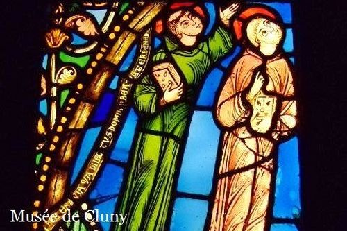 【未使用】フランス製 クリュニー中世美術館　テーブルランナー 未使用】フランス製 クリュニー中世美術館 テーブルランナー